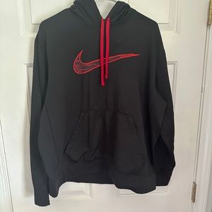 BLACK AND RED NIKE HOODIE